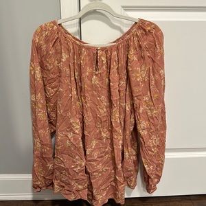 Chaps pink with floral pattern top